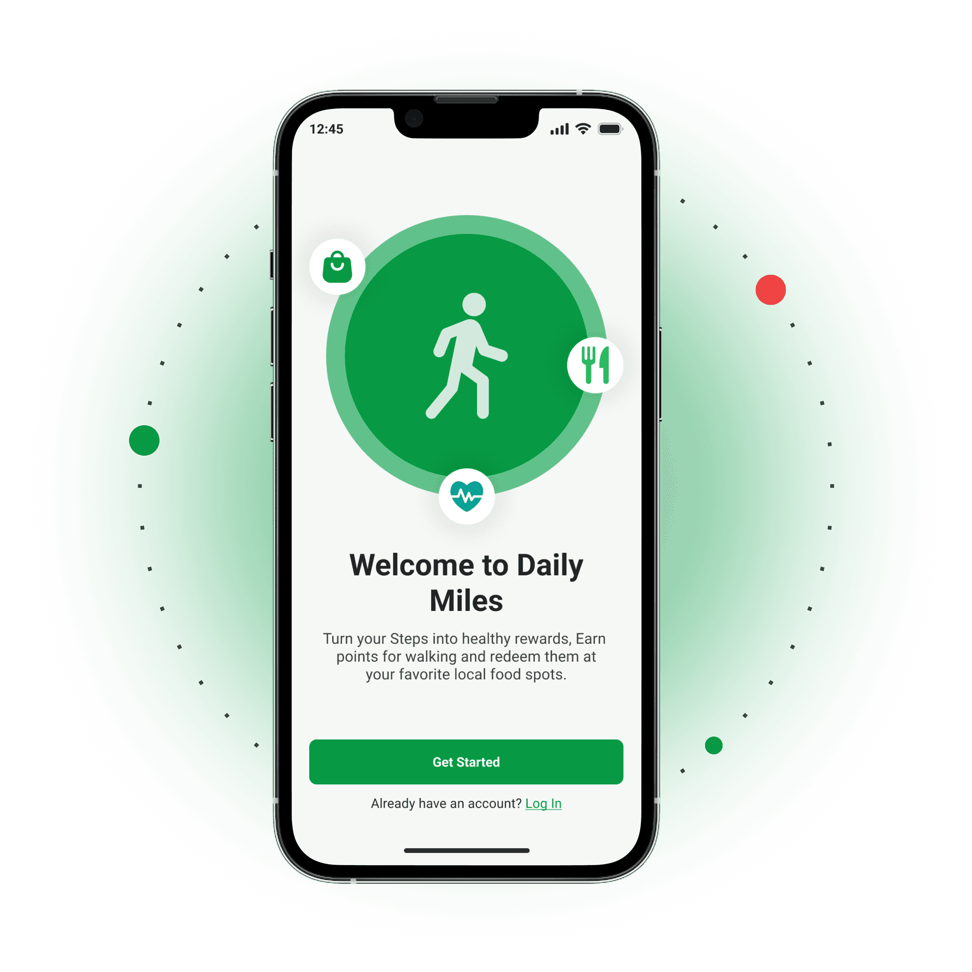Daily Miles App Interface